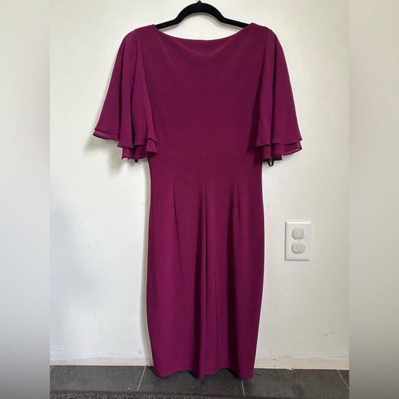 Ralph Lauren Plum Midi Dress - Picture 2 of 4